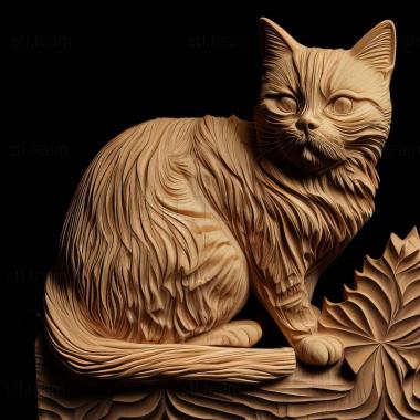 3D model Mekong Bobtail cat (STL)